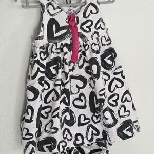 18m Amy Coe Heart Romper And Matching Bloomers